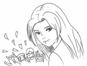 美女图片简笔画大全